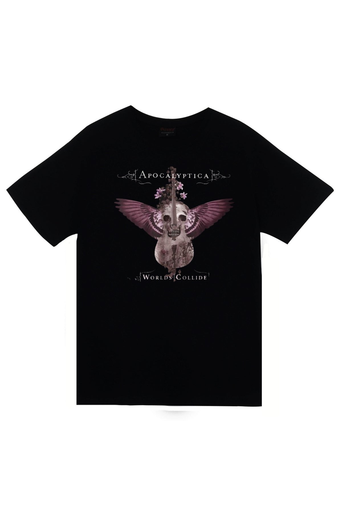 Apocalyptica Müzik, Metal Grubu Baskılı Unisex %100 Pamuk Siyah T-shirt