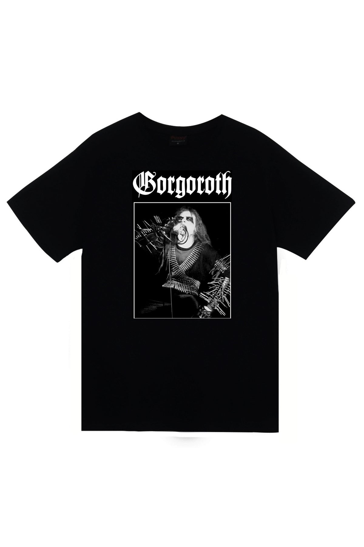 Gorgoroth Müzik Grubu Baskılı Unisex %100 Pamuk Siyah T-shirt