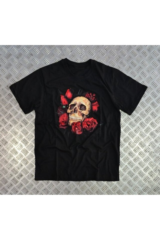 Kuru Kafa Baskılı Unisex %100 Pamuk T-shirt