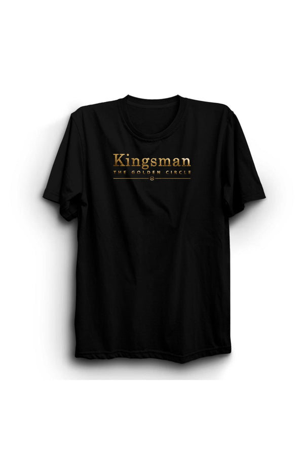 Kingsman Baskılı Unisex %100 Pamuk Tişört – Siyah