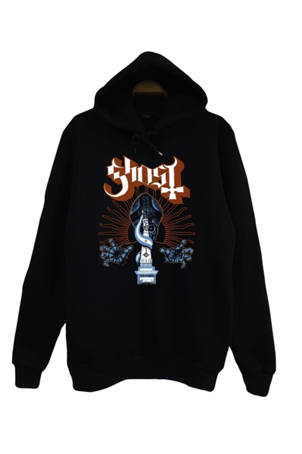Çocuk Siyah Ghost Baskılı Sweatshirt