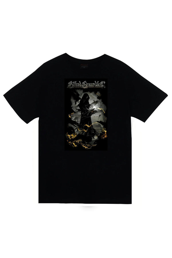 Blind Guardian Müzik, Metal Grubu Karanlık fantastik sahne baskılı siyah tişört
