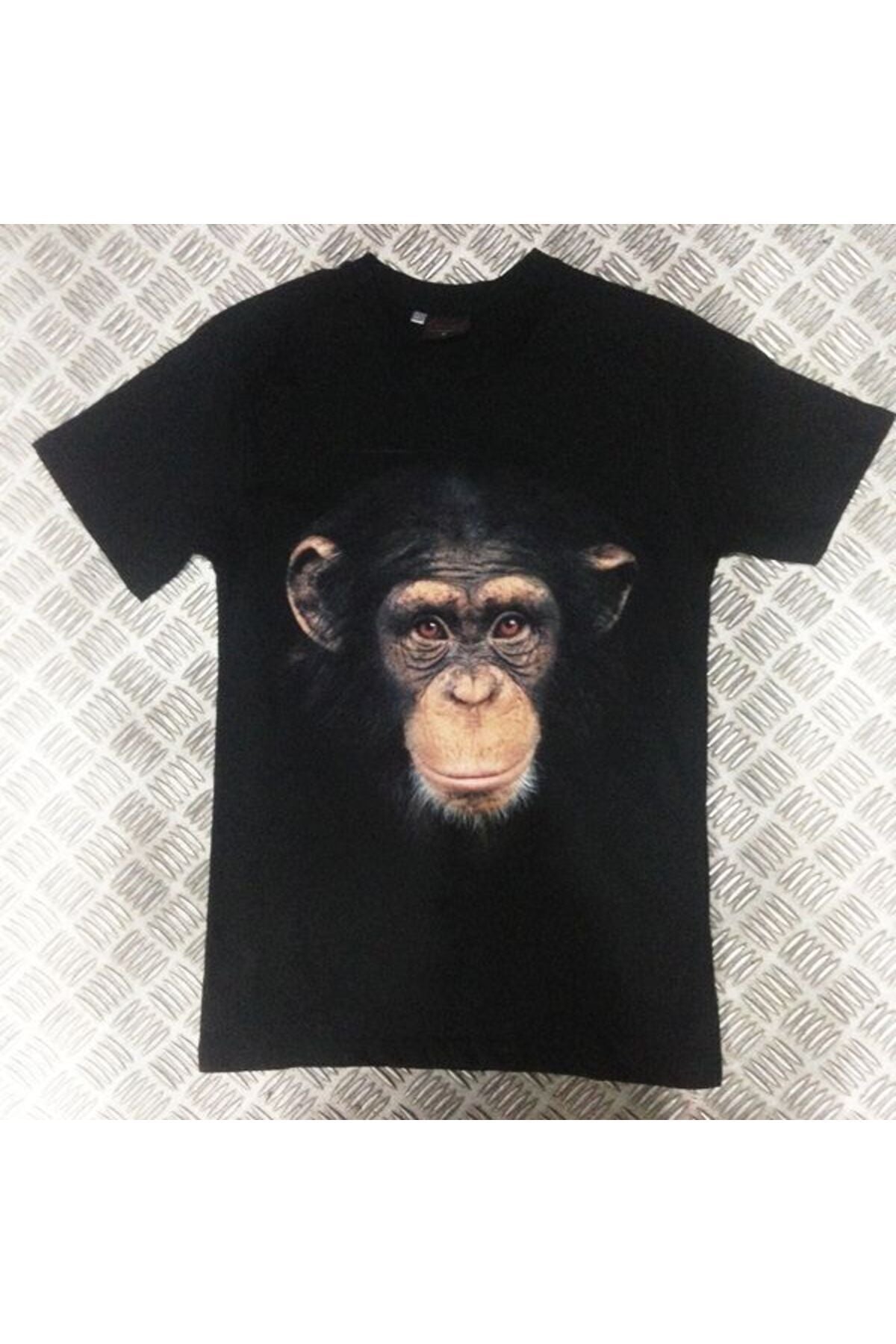 Maymun Baskılı T-shirt