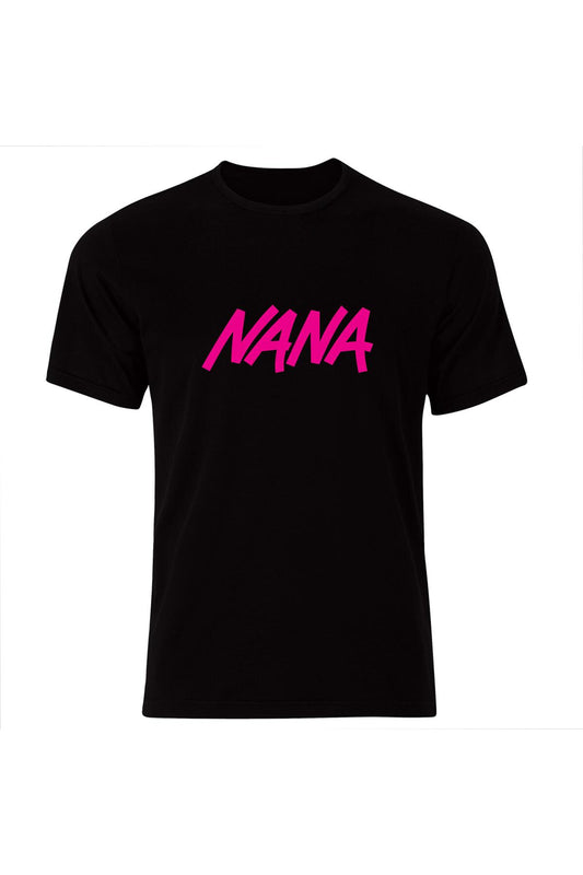 Black Stones Nana Karakterli Anime Baskılı Unisex %100 Pamuk Siyah T-shirt