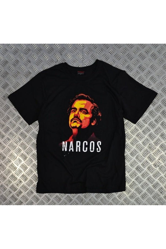 Baskılı Unisex Siyah %100 Pamuk T-shirt