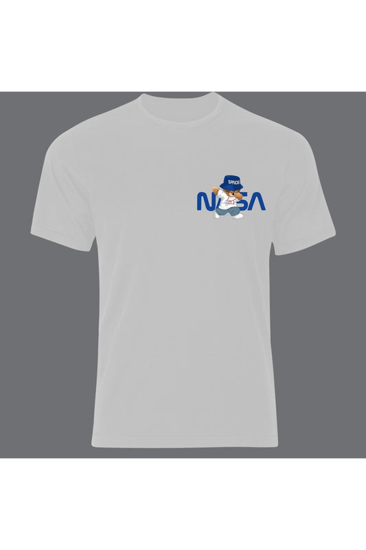 Nasa Sevimli Ayıcık Baskılı Özel Tasarım Unisex Tshirt