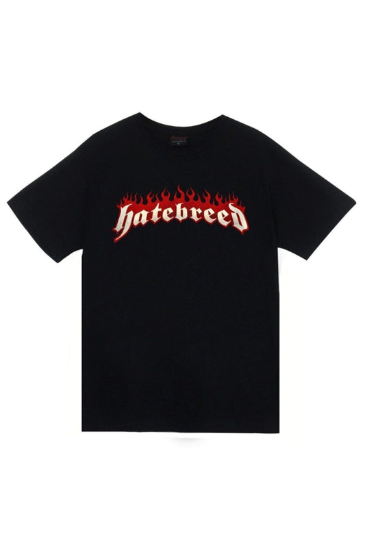 Siyah Hatebreed Baskılı T-shirt