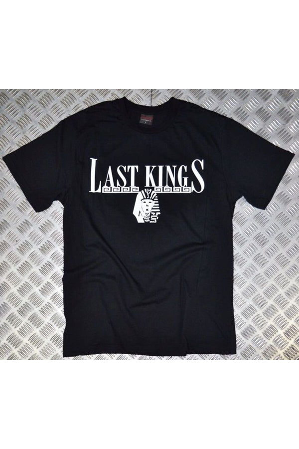 Last King Baskılı Unisex %100 Pamuk Tişört – Siyah