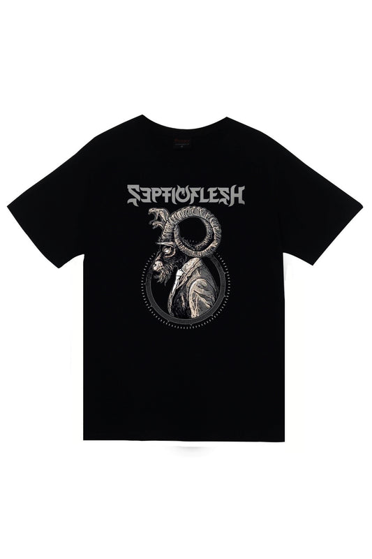Septicflesh Müzik, Metal Grubu Baskılı Unisex %100 Pamuk Siyah T-shirt