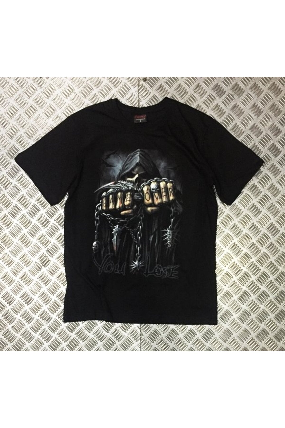 Kuru Kafa Baskılı Unisex %100 Pamuk Siyah T-shirt