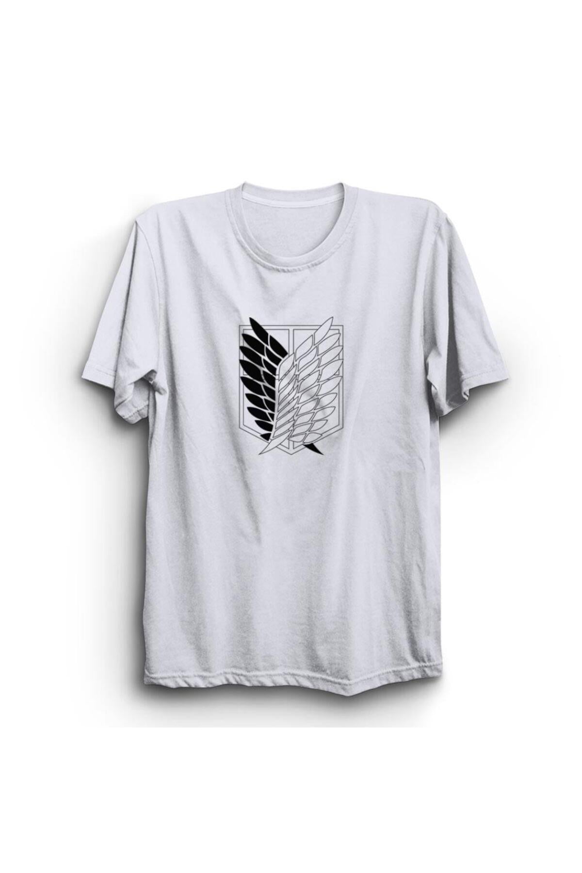 Attack On Titan Anime Baskılı Tshirt