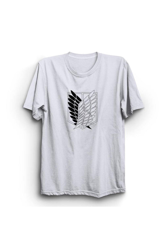 Attack On Titan Anime Baskılı Tshirt
