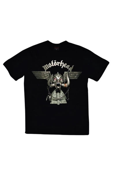 fame-stoned  Motörhead Baskılı Unisex %100 Pamuk Siyah T-shirt