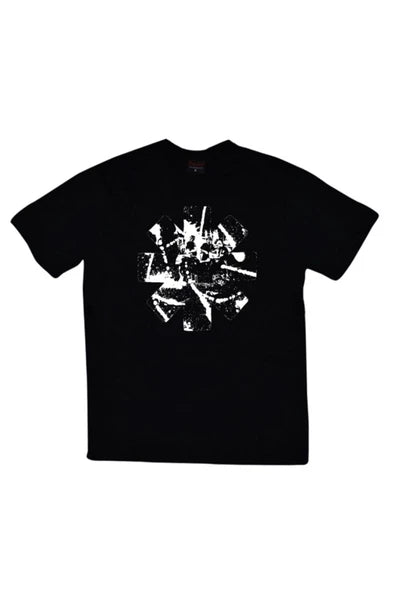 fame-stoned  Red Hot Chili Peppers Baskılı Unisex %100 Pamuk Siyah T-shirt