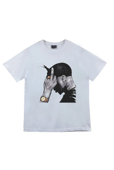 fame-stoned  Tupac Shakur Baskılı T-shirt