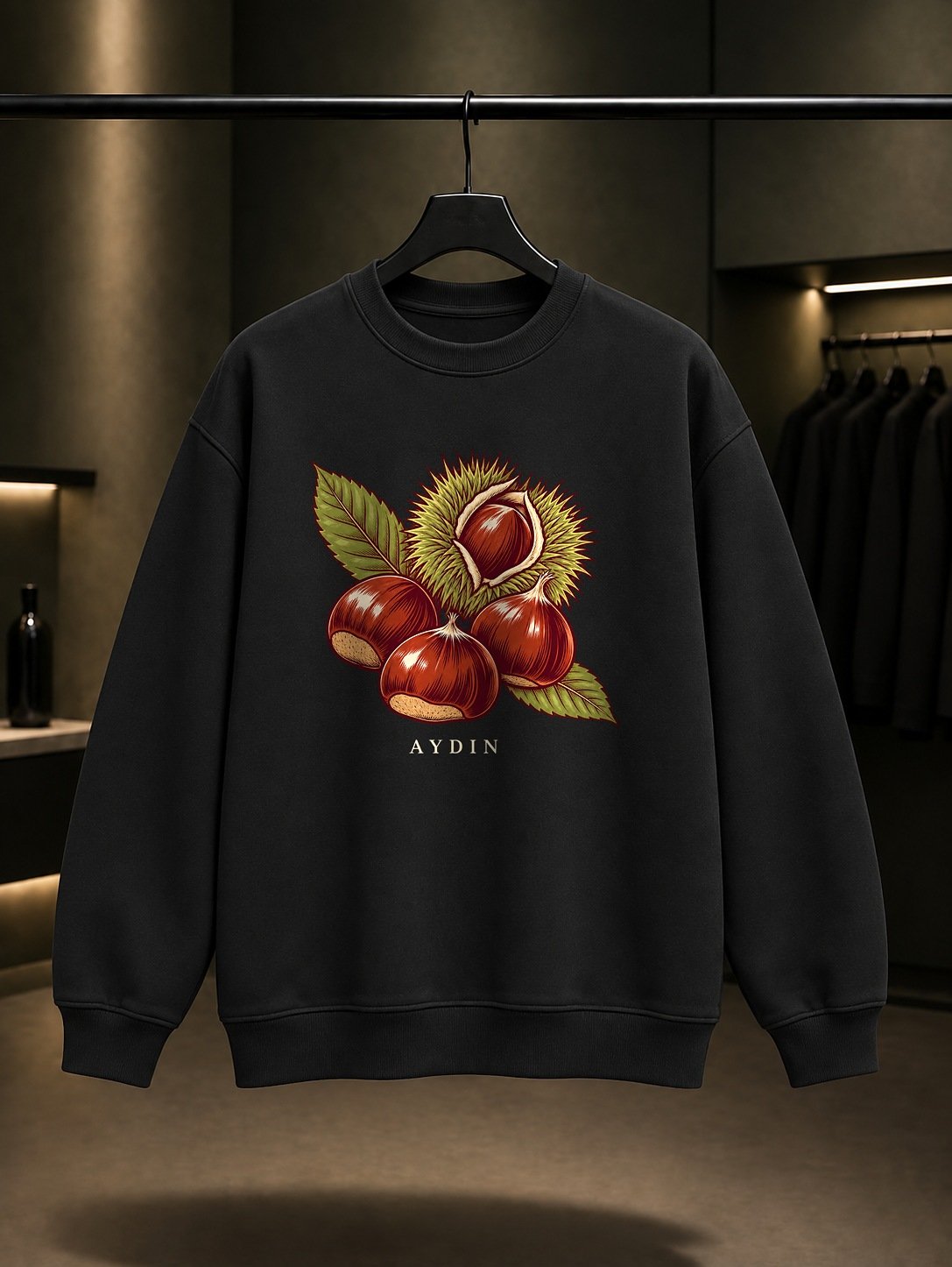 Aydın Kestanesi Sweatshirt – Siyah
