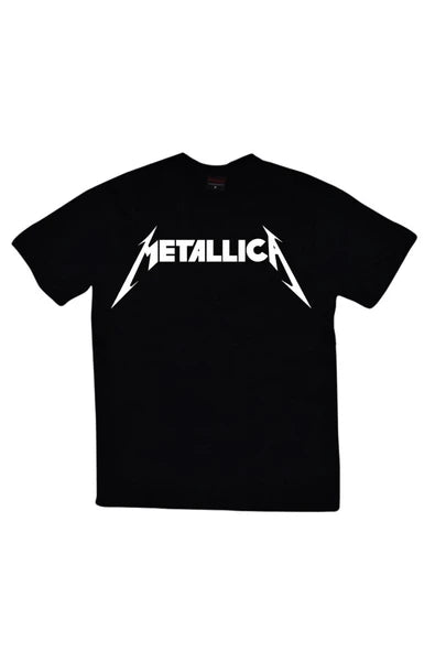 Metallica baskılı siyah tişört