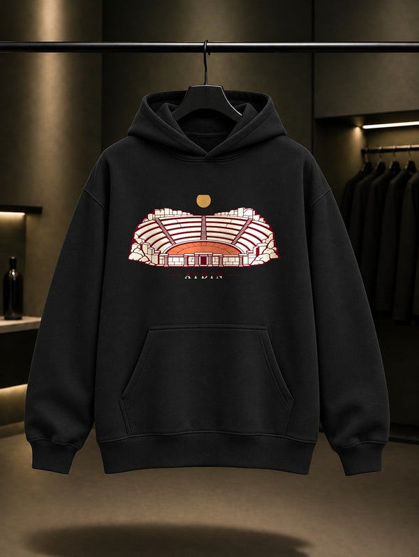 Aydın Milet Tiyatrosu Kapüşonlu Sweatshirt – Siyah