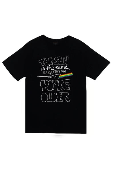 fame-stoned  Pink Floyd Baskılı Unisex %100 Pamuk Siyah T-shirt
