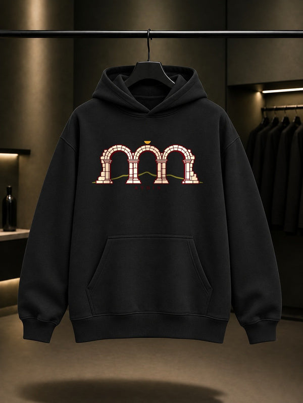 Aydın Tralleis Üç Gözler Kapüşonlu Sweatshirt – Siyah