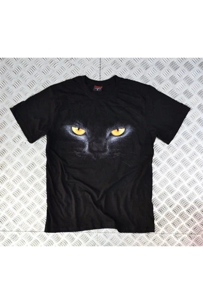 fame-stoned  Kedi Baskılı T-shirt