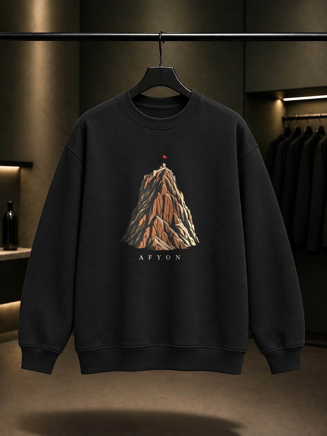 Afyon Kalesi Sweatshirt – Siyah