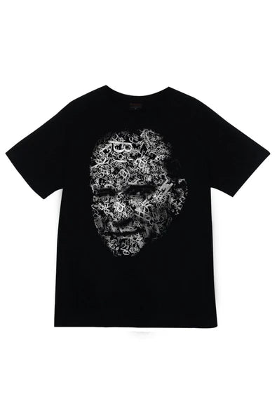 fame-stoned  Gazi Mustafa Kemal Atatürk Baskılı Unisex %100 Pamuk Siyah T-shirt