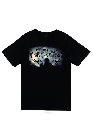 fame-stoned Bullet For My Valentine Baskılı Unisex %100 Pamuk Siyah T-shirt