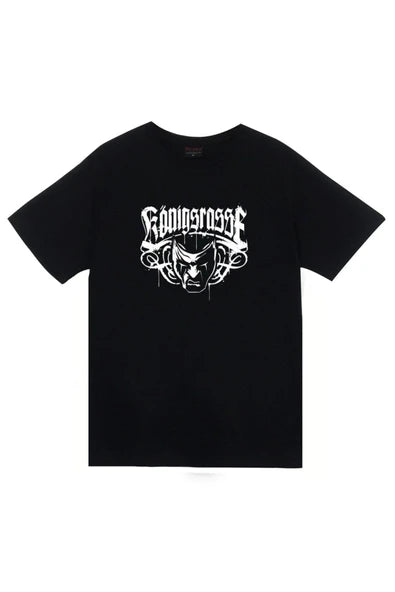 fame-stoned  Unisex Siyah Massaka Baskılı T-shirt