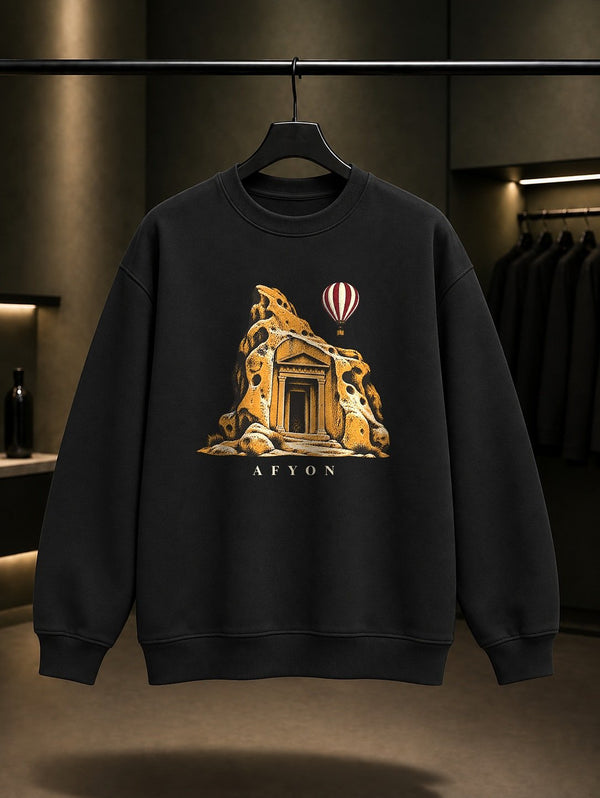 Afyon Frig Vadisi Sweatshirt – Siyah