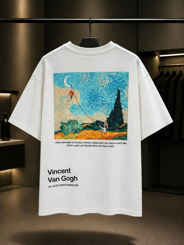 Kendi Cennetin Oversize Tişört – Krem arka