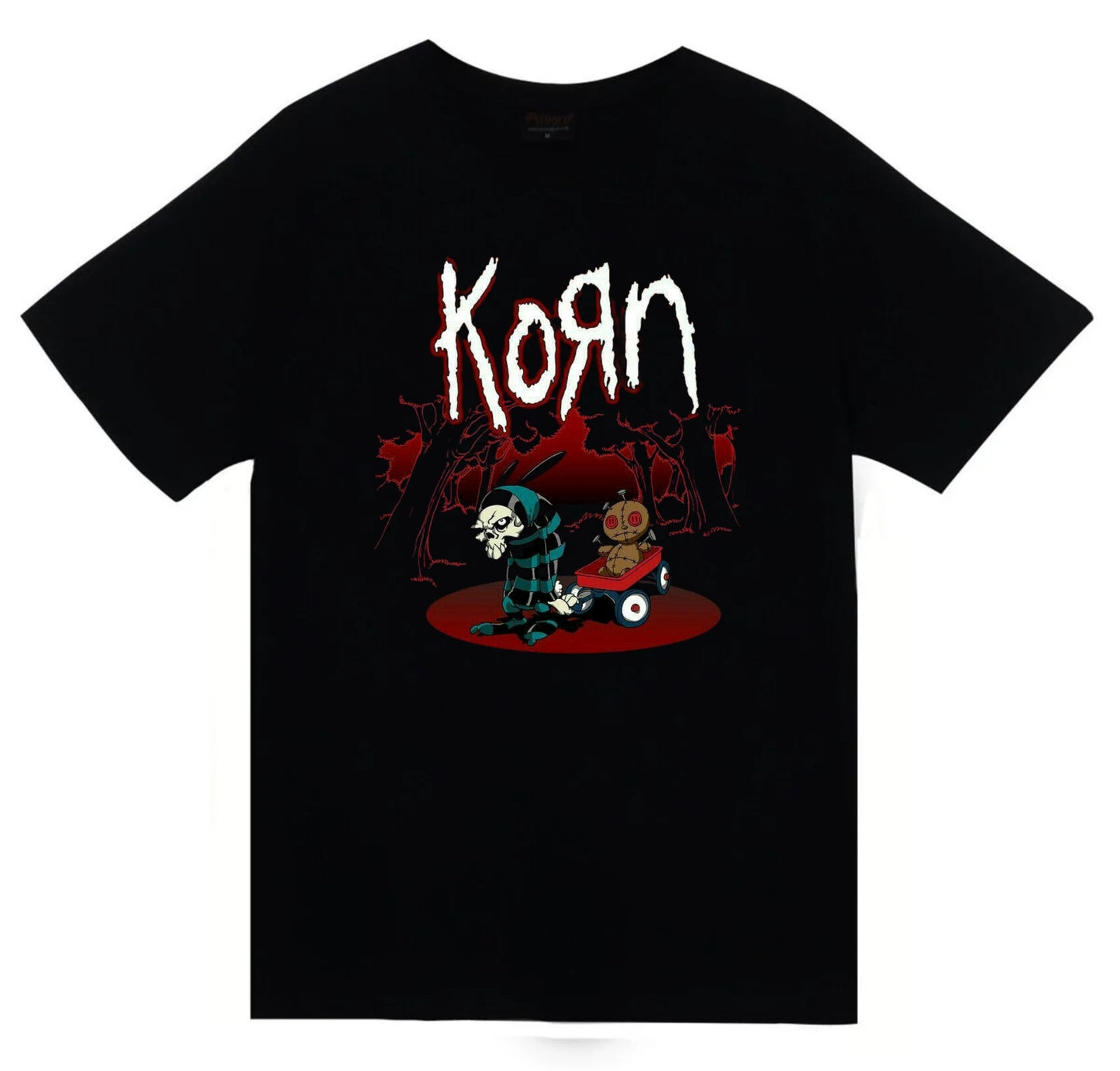 Korn - Issues - Albüm Baskılı Unisex %100 Pamuk Siyah T-shirt