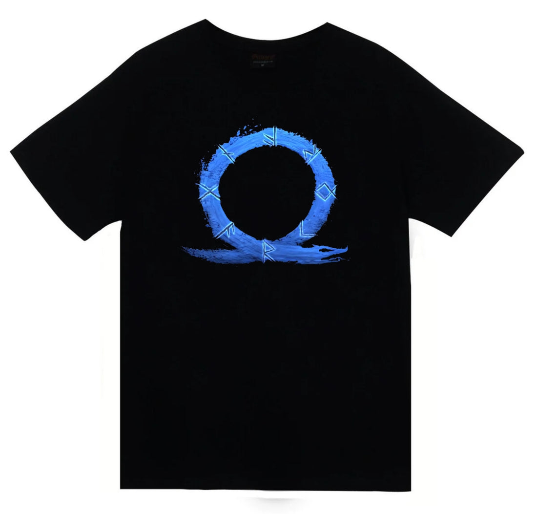 God Of War baskılı siyah tişört