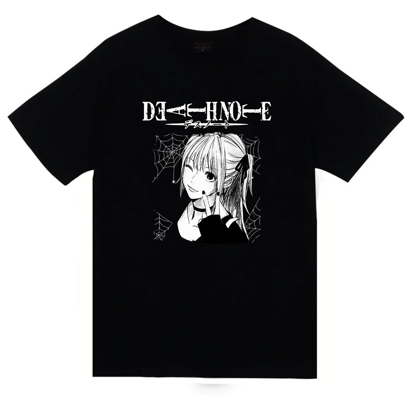 Death Note - Misa Amane - Anime Baskılı Unisex %100 Pamuk Siyah T-shirt