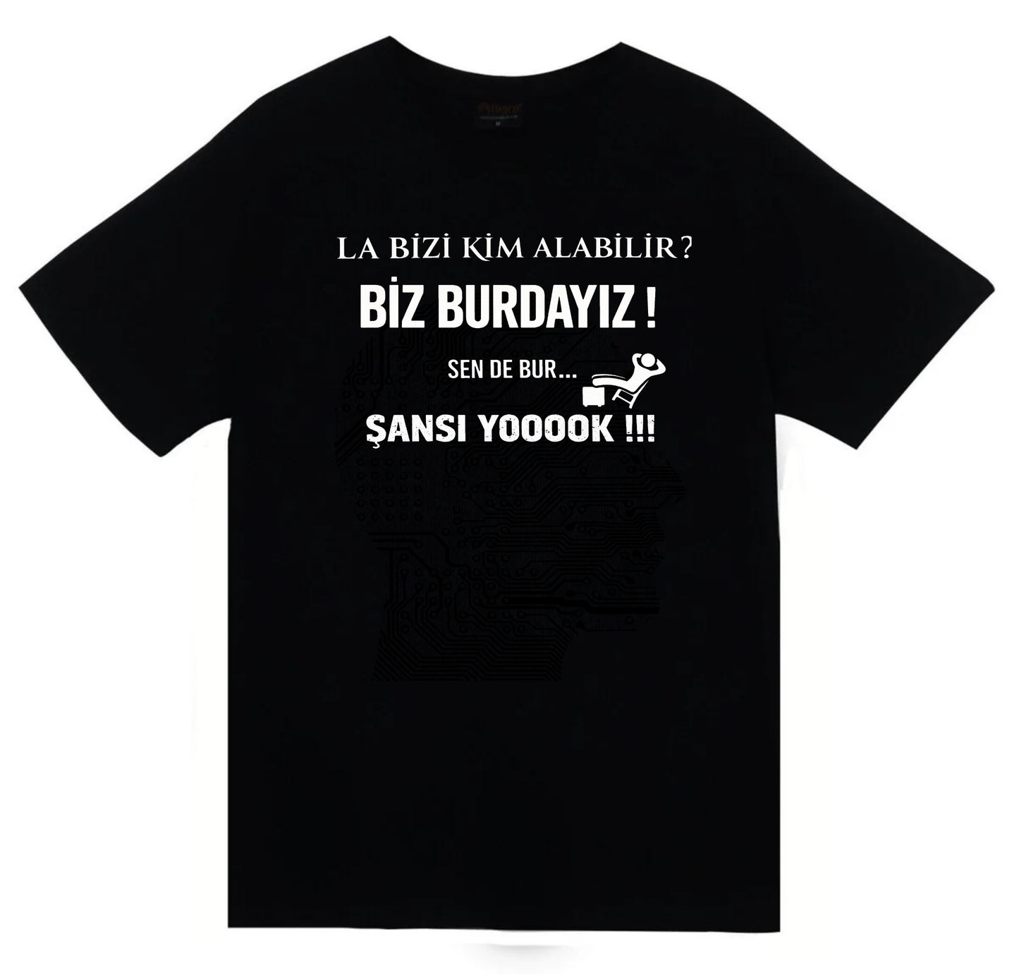 La bizi kim alabilir? Baskılı Unisex %100 Pamuk T-shirt
