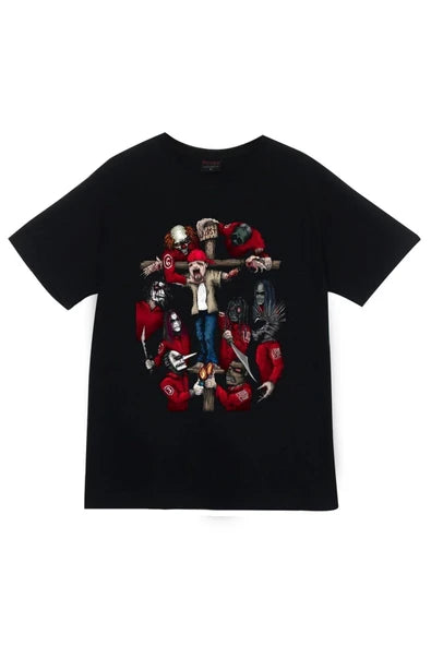 fame-stoned Slipknot Baskılı T-shirt