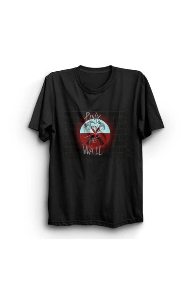 fame-stoned  Pink Floyd Baskılı Unisex %100 Pamuk Siyah T-shirt