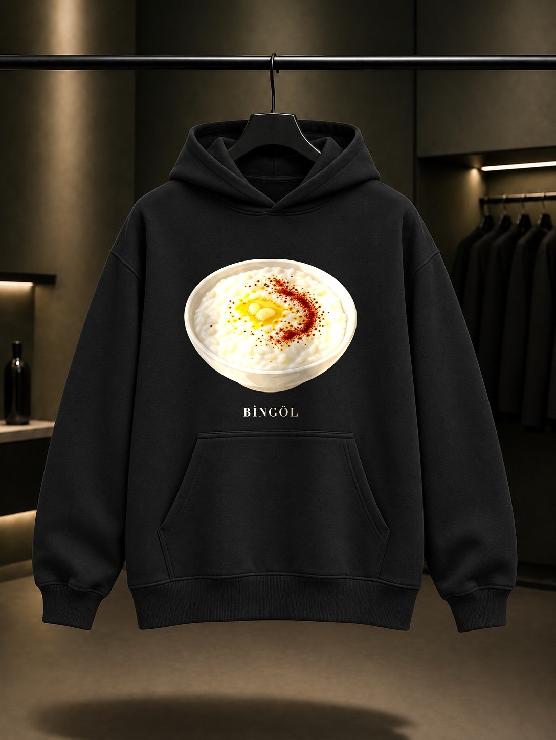 Bingöl Mastuva Kapüşonlu Sweatshirt – Siyah