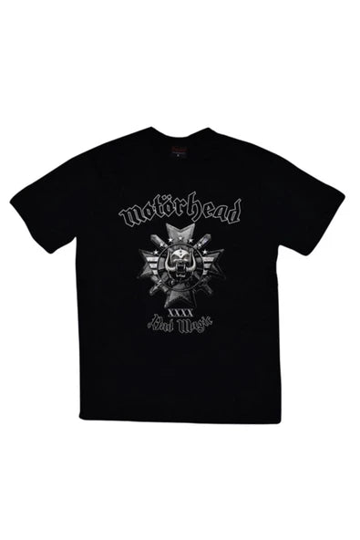 fame-stoned  Motörhead Baskılı Unisex %100 Pamuk Siyah T-shirt