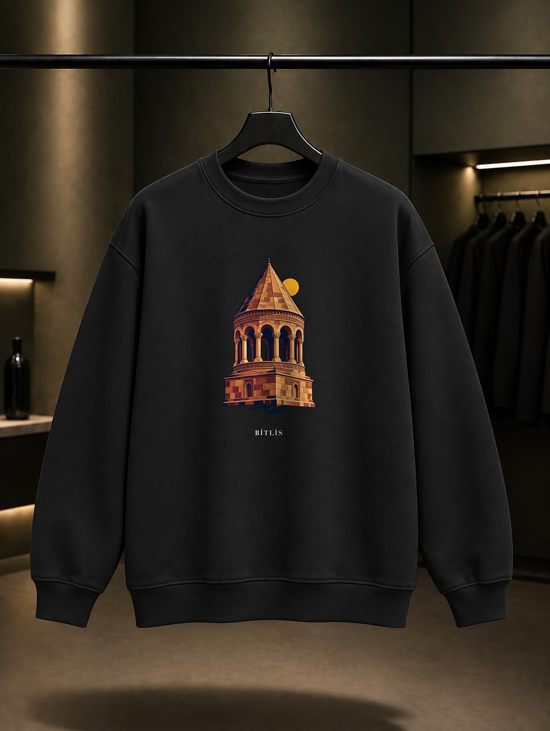 Bitlis Emir Bayındır Kümbeti Sweatshirt – Siyah