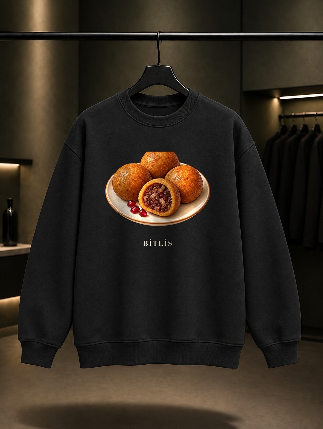 Bitlis İçli Köftesi Sweatshirt – Siyah