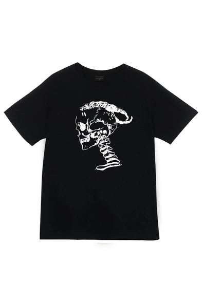 fame-stoned  Kuru Kafa Baskılı Unisex Siyah %100 Pamuk T-shirt