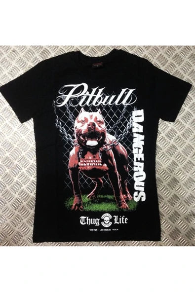 fame-stoned  Thug Lıfe Baskılı T-shirt