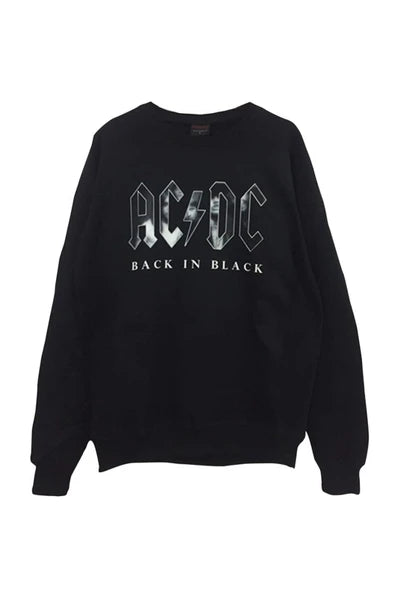 Omg baskılı siyah sweatshirt