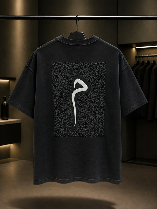 Siyah Hat Oversize Tişört – Siyah arka