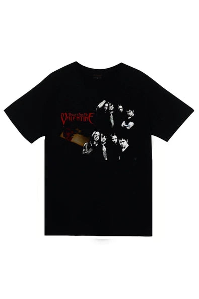 fame-stoned Bullet For My Valentine Baskılı Unisex %100 Pamuk Siyah T-shirt