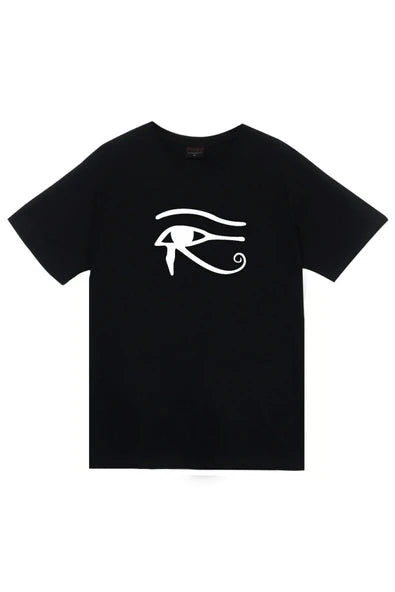 fame-stoned  Ra'nın Gözü Baskılı Unisex %100 Pamuk Mavi T-shirt