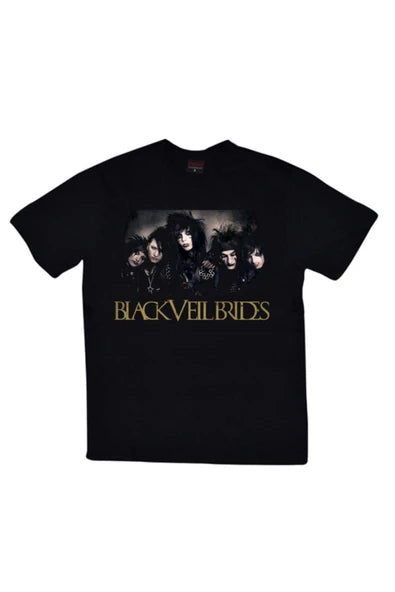 fame-stoned  Unisex Siyah Black Veil Brides Baskılı T-shirt