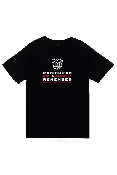 fame-stoned Radiohead Baskılı Unisex Beyaz %100 Pamuk T-shirt