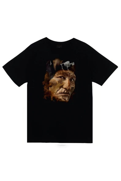 fame-stoned  Unisex Siyah Baskılı T-Shirt